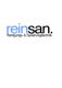 Logo mit Text "reinsan. Reinigungs- & Sanierungstechnik" in Blau und Schwarz auf weißem Hintergrund.