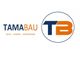 Logo von Tamabau mit den Buchstaben TB in Kreis, Text: "Bauen. Sanieren. Modernisieren."