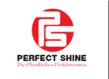 Logo von Perfect Shine: Weißes PS auf rotem Kreis, Text "Die Oberflächen-Perfektionisten".