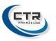 Logo von CTR Fahrzeuge mit blauem Bogen und schwarzem Text auf weißem Hintergrund.
