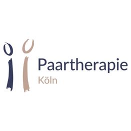 Zwei stilisierte Figuren neben dem Text "Paartherapie Köln".