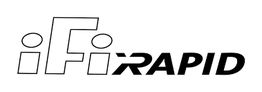 Logotipo de iFixRapid, con letras estilizadas en negro sobre fondo blanco.
