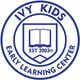 Logo of Ivy Kids Early Learning Center with an open book and "EST 2003" inside a circle.