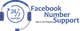 Headset icon with "24/7 Support" text, next to "Facebook Number Support."