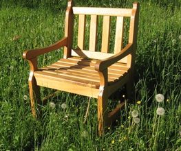 Gartenstuhl aus Eiche