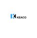 Blue and black geometric "K" logo with the text "KEACO" next to it.