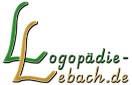 Logo mit grün-gelbem stilisiertem "L", Schriftzug "Logopädie-Lebach.de".