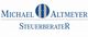 Logo mit dem Text "Michael Altmeyer Steuerberater" und einem blauen Symbol in der Mitte.