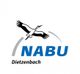 NABU-Logo mit einem fliegenden Storch und dem Schriftzug "Dietzenbach".