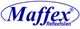 Logo von "Maffex Reflexfolien" in blauer Schrift mit ovalem Rahmen.