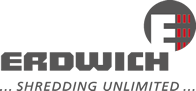 Logo von Erdwich mit dem Slogan "Shredding Unlimited".