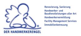 Logo von Der Handwerkerengel, Engel-Symbol, bietet Renovierung und Handwerkerdienste an.