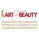 Logo von "Art of Beauty", spezialisiert auf apparative Kosmetik und dauerhafte Haarentfernung.