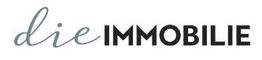 „Logo mit dem Schriftzug ‚die IMMOBILIE‘, wobei ‚die‘ handgeschrieben und ‚IMMOBILIE‘ in Blockschrift ist.“