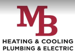 MB logo with text: Heating & Cooling, Plumbing & Electric.