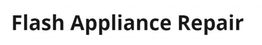 "Text reads 'Flash Appliance Repair' in bold black font on a white background."