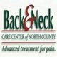 Back & Neck Care Center logo with the text: "Advanced treatment for pain."