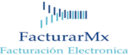 Logotipo de FacturarMx con texto "Facturación Electrónica" en tonos azules.