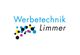 Logo mit Text "Werbetechnik Limmer", bunte Kreise in blau, gelb, rosa und schwarz.