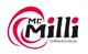Logo mit rotem Wirbel und Schriftzug "Mr. Milli". Text: "Coffee • Eis • Slush".