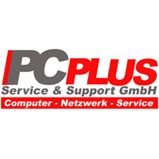 Logo der PCPLUS Service & Support GmbH, Text: "Computer - Netzwerk - Service".
