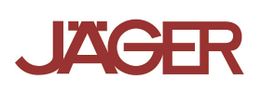 Rotes Logo mit dem Schriftzug "JÄGER" in modernen Großbuchstaben.