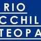 Dario Zecchillo Osteopata, scritte bianche su sfondo blu.