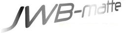 Logo mit dem Text "JWB-matte" in einem modernen Schriftstil, von dunkelgrau nach hellgrau verblassend.