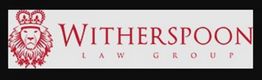 Logo of Witherspoon Law Group with a crowned lion illustration.