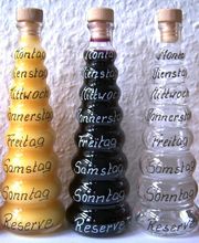 Die Wochentagsflasche