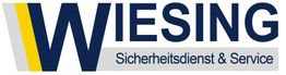 Logo von Wiesing Sicherheitsdienst & Service mit großem „W“ in Blau, Gelb und Grau.
