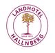 Logo des Landhotels Hallnberg mit Baum und "Since 1874" in der Mitte.