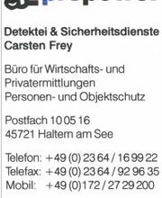 Sicherheitsdienste Carsten Frey Logo