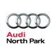 Audi North Park logo with four interlocking silver rings.