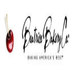 Logo of Beatrice Bakery Co. with a cherry and text "Baking America's Best".