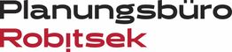 Text: "Planungsbüro Robitsek" in schwarz und rot auf weißem Hintergrund.