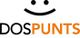 Texto "DOSPUNTS" con una carita sonriente formada por dos puntos y una línea curva encima.