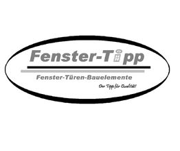 Das Logo von Fenster-Tipp, einem Anbieter für Fenster, Türen und Bauelemente in ovalem Rahmen.