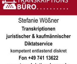 Stefanie Wößner - Transkriptionsservice Logo