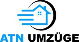 Logo von ATN Umzüge mit einem stilisierten Haus und Bewegungslinien.