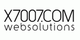 "Logo mit Text 'X7007.COM websolutions' in schwarzer Schrift auf weißem Hintergrund."