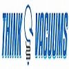 Text logo: "Think Vacuums" with vacuum cleaner illustration.