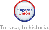 Logotipo de Hogares Unión con el lema "Tu casa, tu historia".