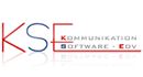 Logo: KSE in Blau und Rot, mit den Wörtern Kommunikation, Software, EDV darunter.