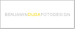 Text: "BENJAMINDUDAFOTODESIGN" mit "DUDA" in gelb hervorgehoben.