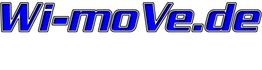 Textbild mit der Aufschrift "Wi-moVe.de" in blauem Schattenstil auf weißem Hintergrund.