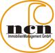 Logo von ncn ImmobilienManagement GmbH mit orangefarbenem Kreis und Schriftzug.