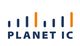 Logo mit Schriftzug "PLANET IC" und vertikalen Linien in Blau und Orange darüber.