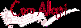 Texto "Coro Allegri" sobre notas musicales rosadas.