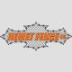 Logo with "HEMET FENCE CO." over chain-link fence graphic on a gray background.